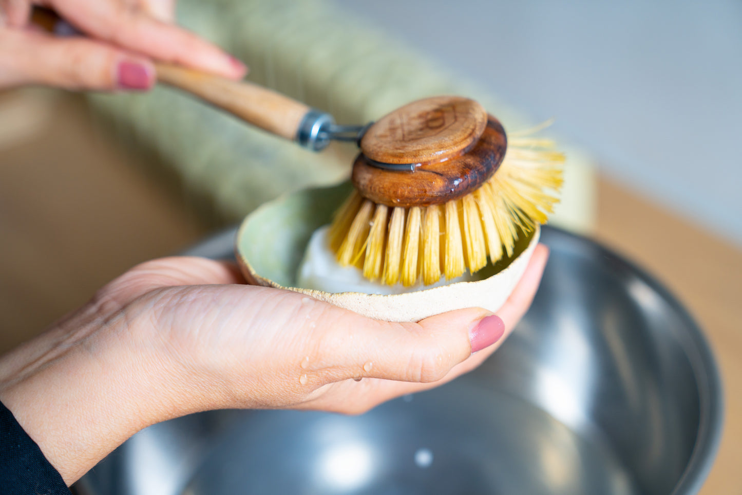 Brosse de cuisine en bois fabriquée en Allemagne